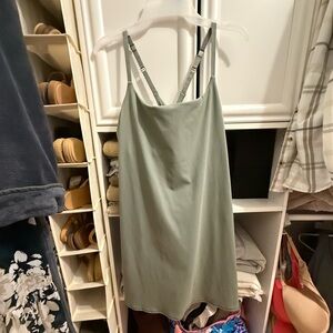 Danskin Sage Green Tennis Dress - built in bodysuit/shorts